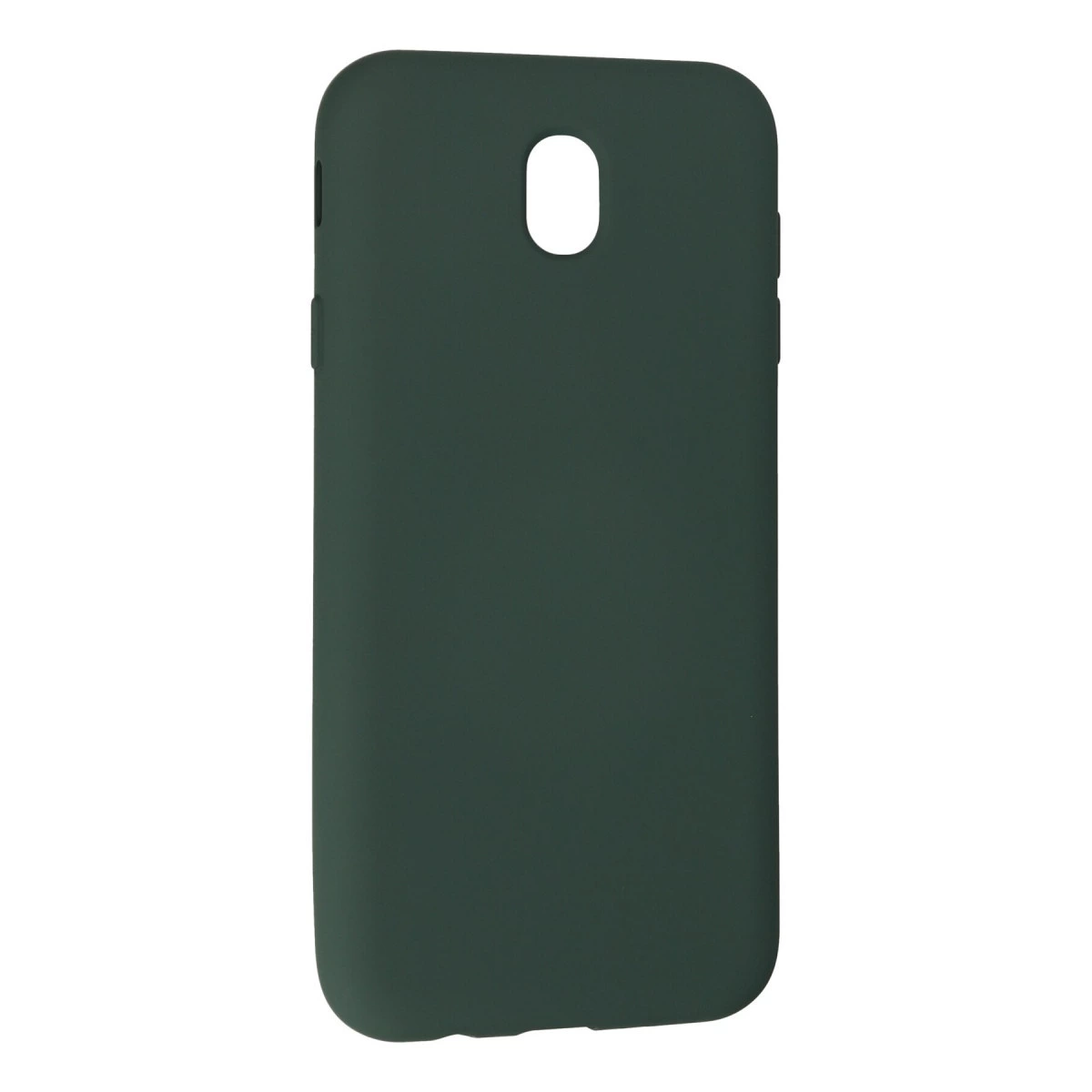 Kamera ve flaş için kesikli koyu yeşil telefon kılıfı.