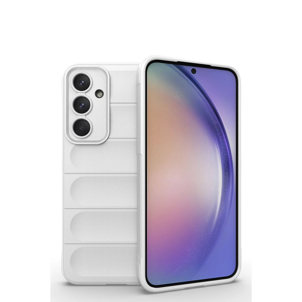 NEWFACE Samsung Galaxy M14 5G Uyumlu Optimum Silikon Telefon Kılıfı Krem