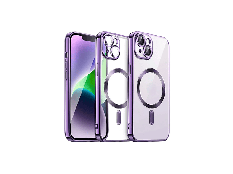NEWFACE iPhone 13 Uyumlu Kross Magneticsafe Kapak Telefon Kılıfı Mor