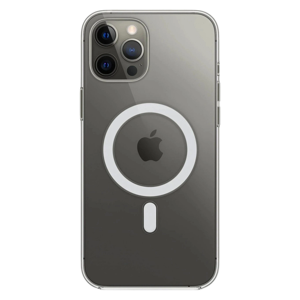 NEWFACE iPhone 12 Pro Max Uyumlu Magneticsafe  Silikon Telefon Kılıfı Şeffaf