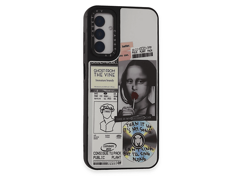 NEWFACE Samsung Galaxy M14 5G Uyumlu Mirror Desenli Kapak Telefon Kılıfı Çok Renkli