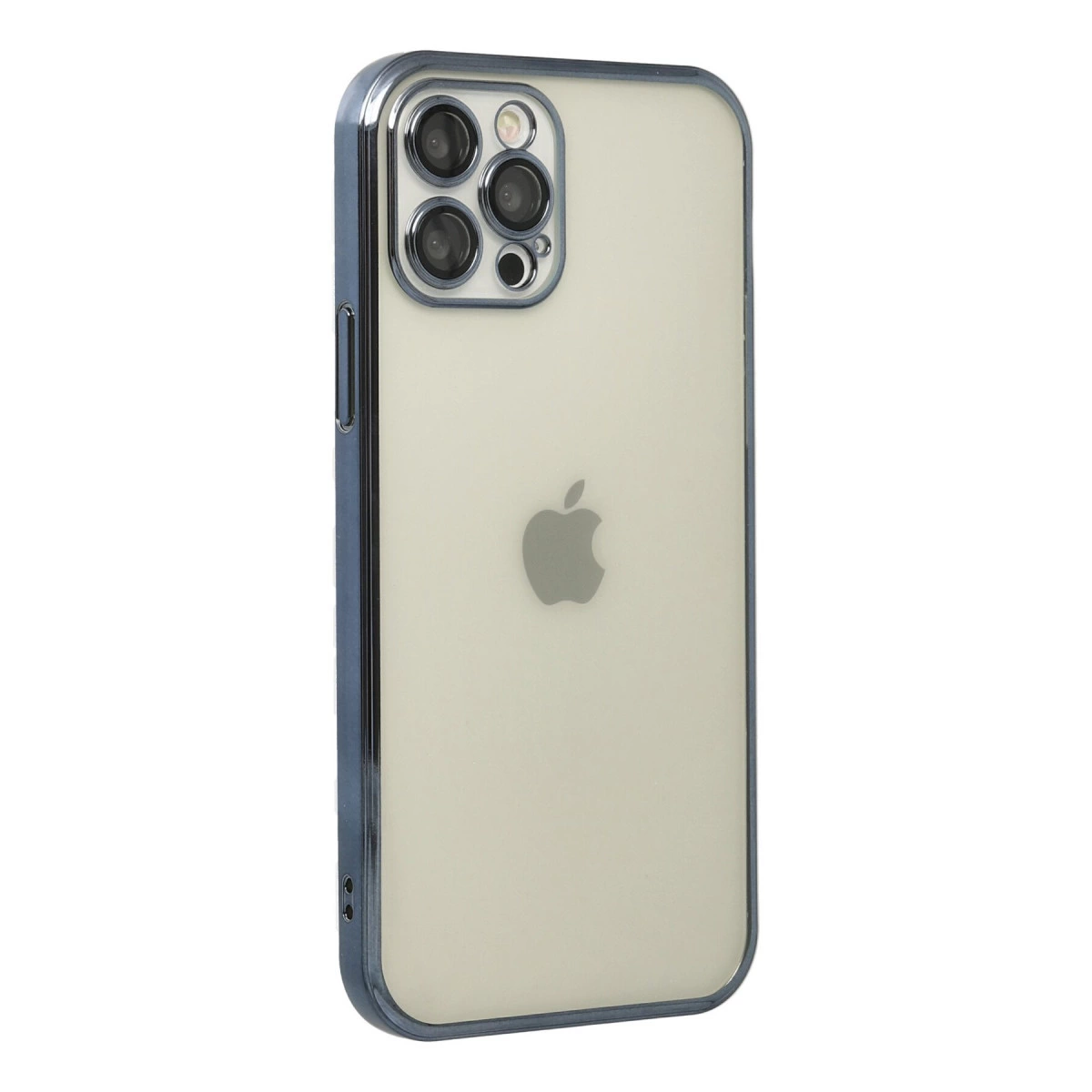 Üç kameralı iPhone'un arkası ve Apple logosu.