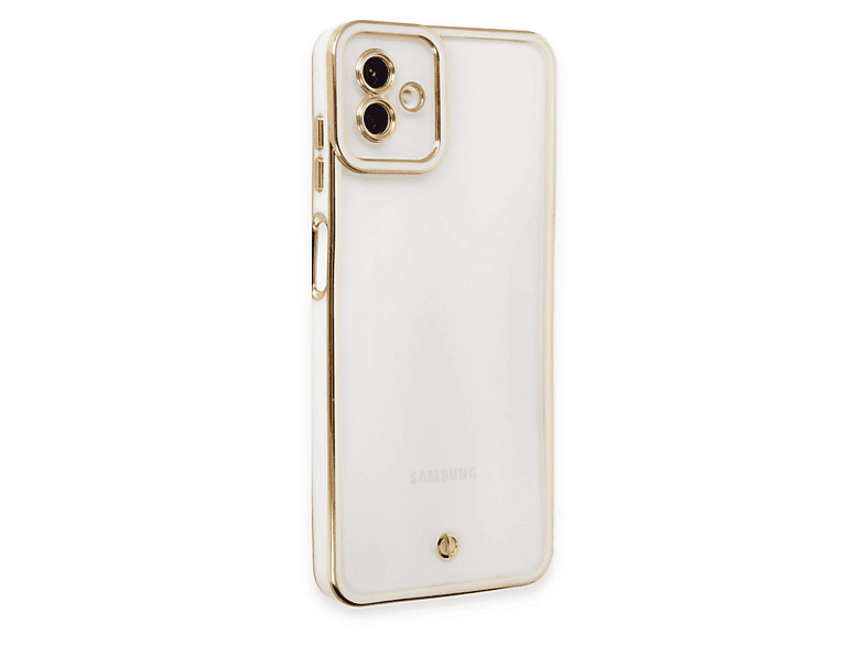 NEWFACE Samsung Galaxy A04 Uyumlu Liva Lens Silikon Telefon Kılıfı Beyaz