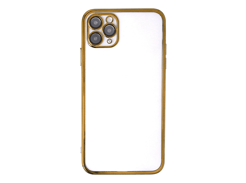 NEWFACE iPhone 11 Pro Uyumlu Kamera Korumalı Lensli Silikon Telefon Kılıfı Gold