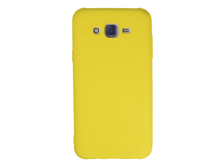NEWFACE Samsung Galaxy J7 Uyumlu Nano İçi Kadife Silikon Telefon Kılıfı Sarı