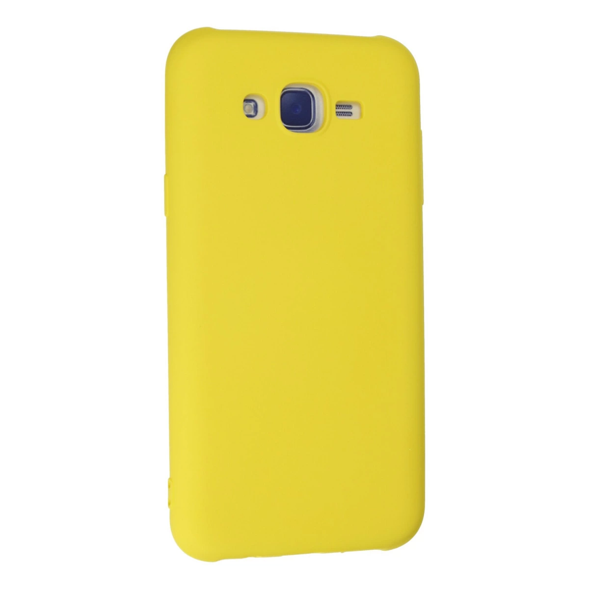 NEWFACE Samsung Galaxy J7 Uyumlu Nano İçi Kadife Silikon Telefon Kılıfı Sarı