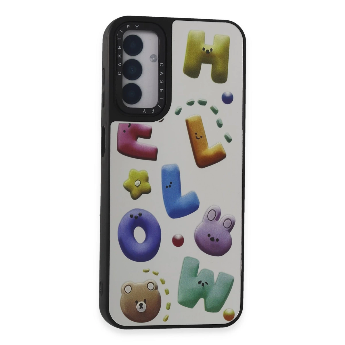 NEWFACE Samsung Galaxy M14 5G Uyumlu Mirror Desenli Kapak Telefon Kılıfı Çok Renkli