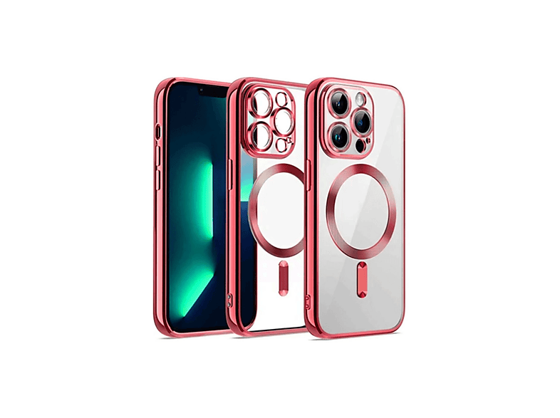 NEWFACE iPhone 12 Pro Uyumlu Kross Magneticsafe Kapak Telefon Kılıfı Kırmızı