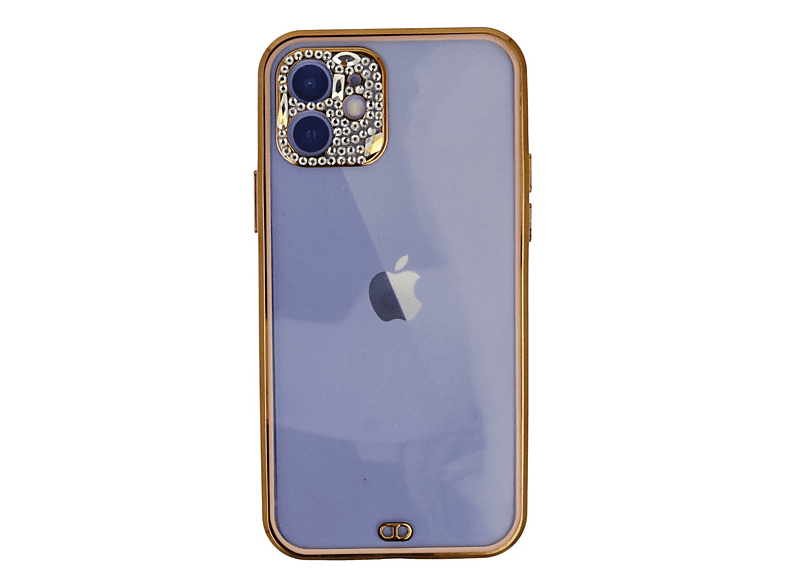 NEWFACE iPhone 12 Uyumlu Liva Taşlı Silikon Telefon Kılıfı Pembe