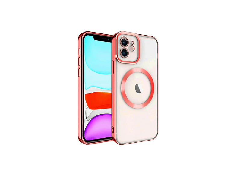 NEWFACE iPhone 12 Uyumlu Kross Magneticsafe Kapak Telefon Kılıfı Kırmızı