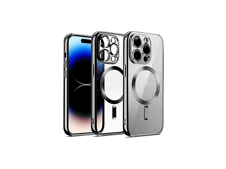 NEWFACE iPhone 12 Pro Uyumlu Kross Magneticsafe Kapak Telefon Kılıfı Gümüş