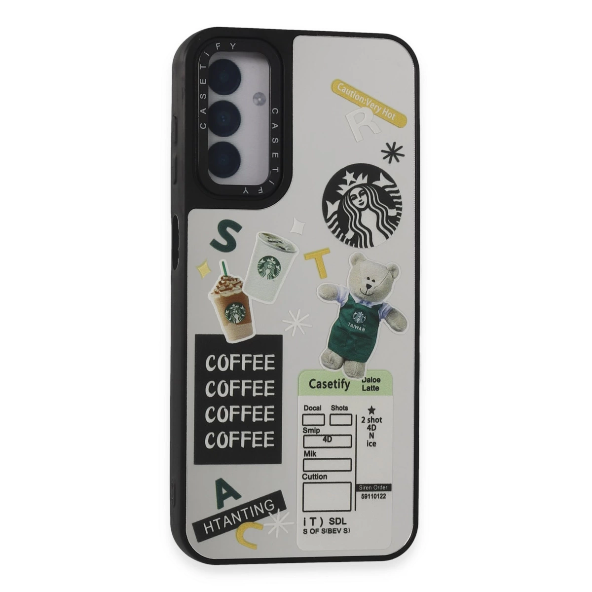 NEWFACE Samsung Galaxy M14 5G Uyumlu Mirror Desenli Kapak Telefon Kılıfı Çok Renkli