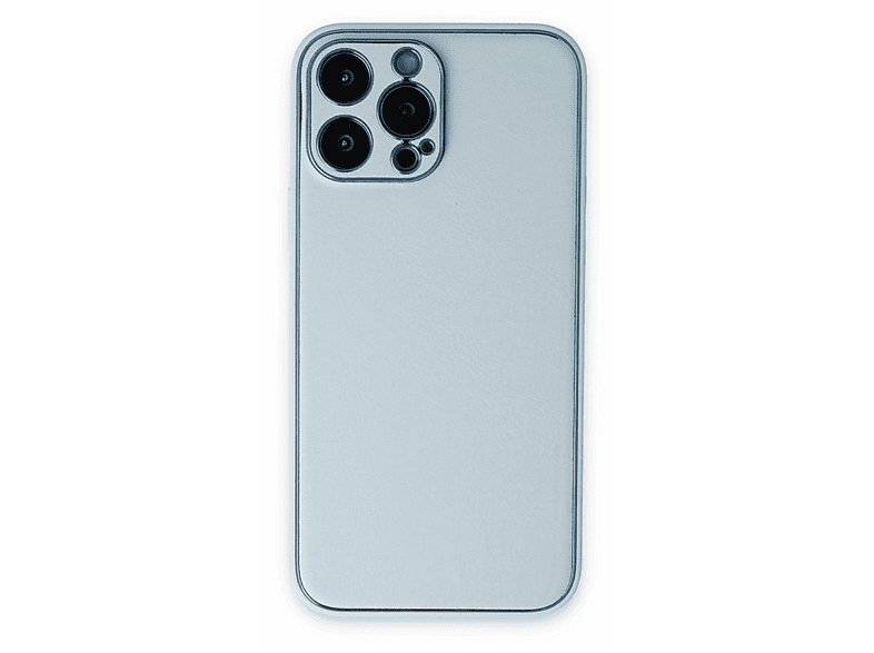 NEWFACE iPhone 14 Pro Uyumlu Coco Deri Silikon Kapak Telefon Kılıfı Sky Blue