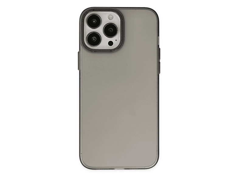 NEWFACE iPhone 14 Pro Max Uyumlu Modos Metal Kapak Telefon Kılıfı Siyah