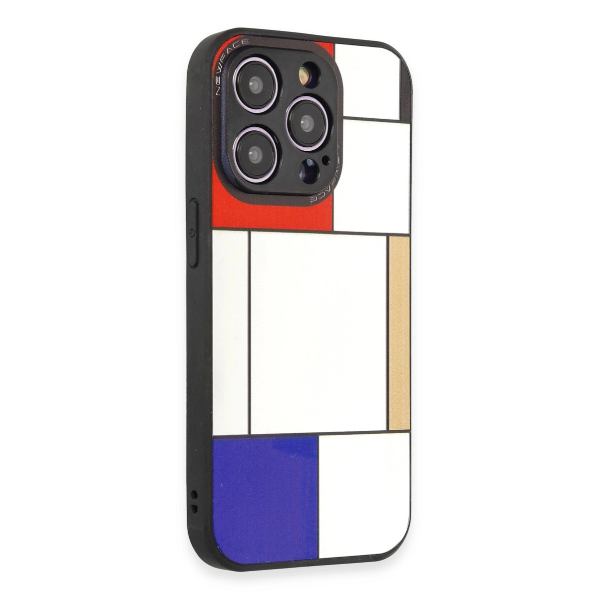NEWFACE iPhone 12 Pro Uyumlu Mirror Desenli Kapak Telefon Kılıfı Çok Renkli