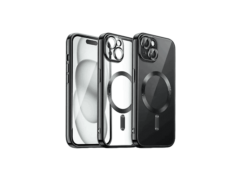 NEWFACE iPhone 13 Uyumlu Kross Magneticsafe Kapak Telefon Kılıfı Siyah