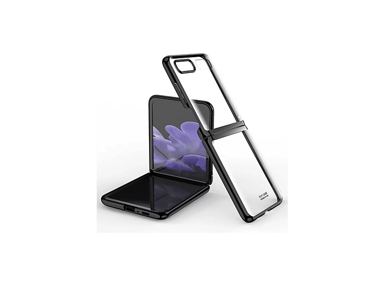 NEWFACE Samsung Galaxy Z Flip 4 Uyumlu Fold Element Kapak Telefon Kılıfı Siyah