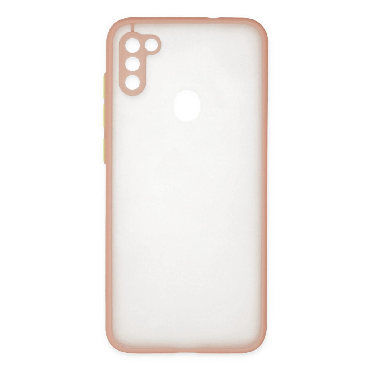 NEWFACE Samsung Galaxy A11 Uyumlu Montreal Silikon Kapak Telefon Kılıfı Pembe