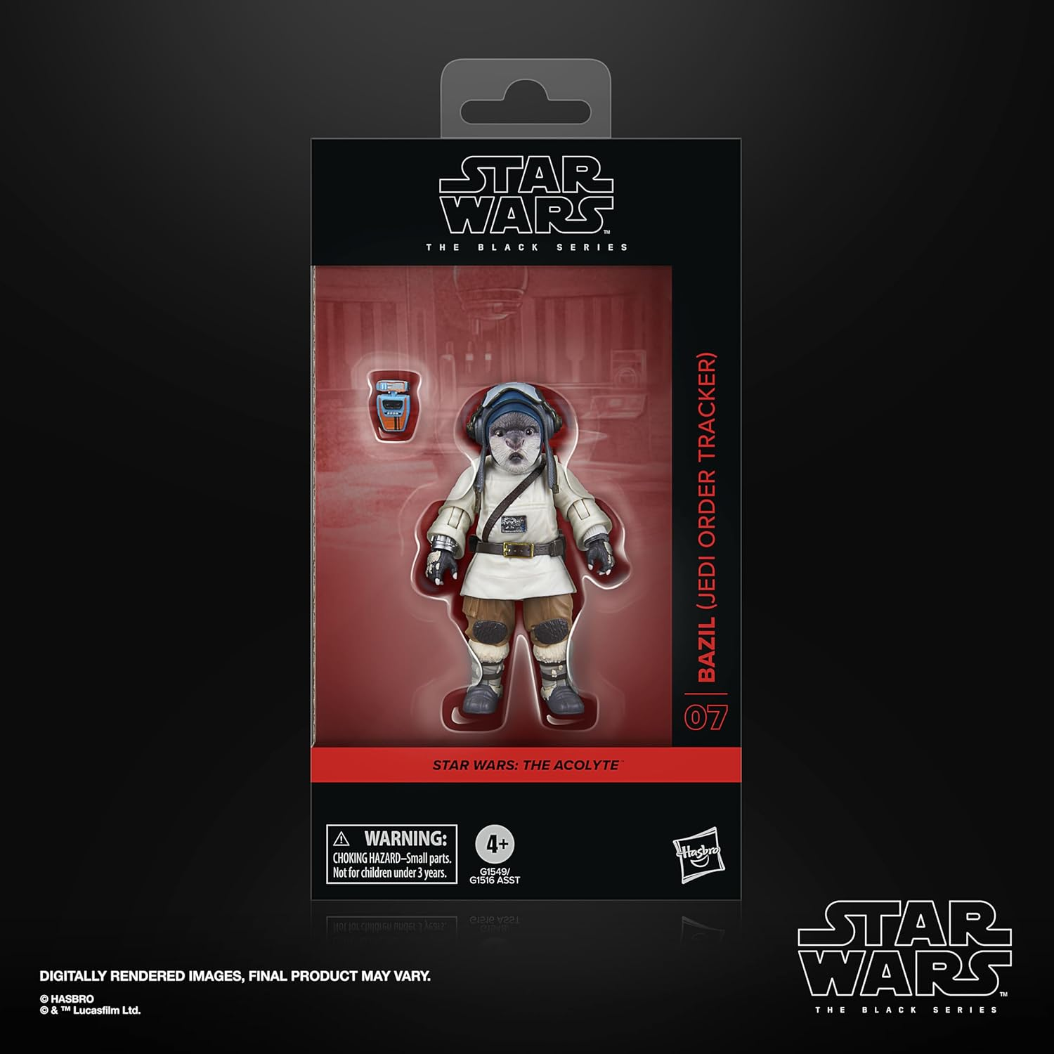 Figura de Star Wars en empaque: Bazil (Rastreador de la Orden Jedi).