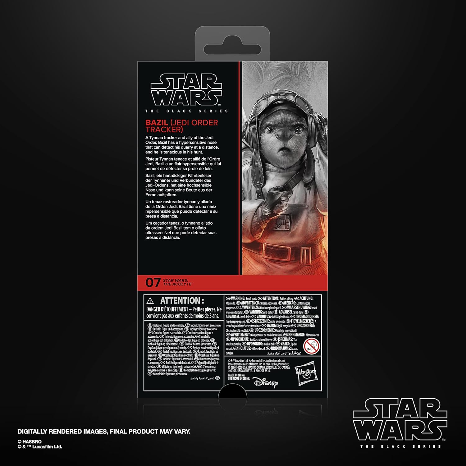 Figura de Star Wars de Bazil, rastreador Tynnan de la Orden Jedi.