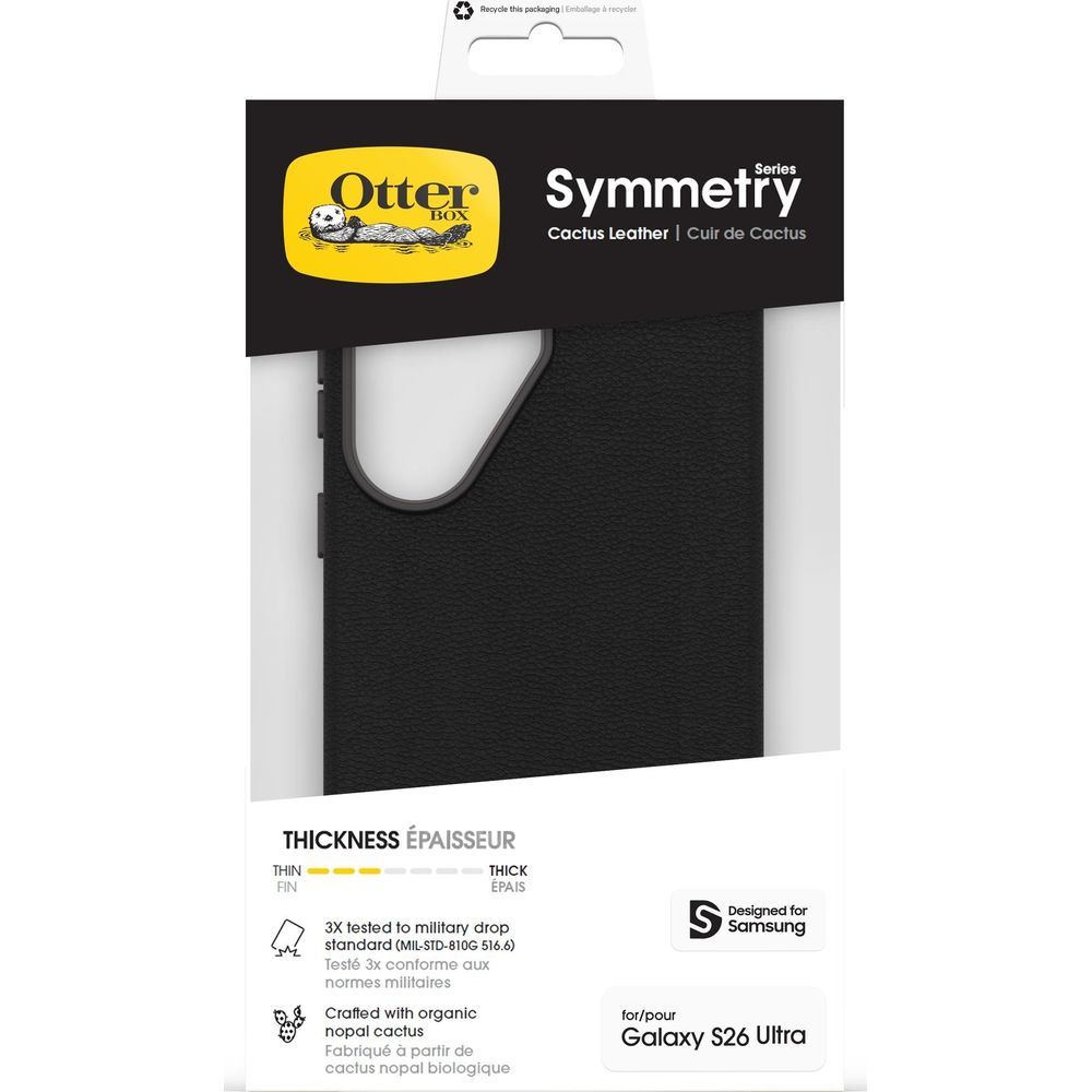 Custodia OtterBox Symmetry per Galaxy S26 Ultra, in pelle di cactus.