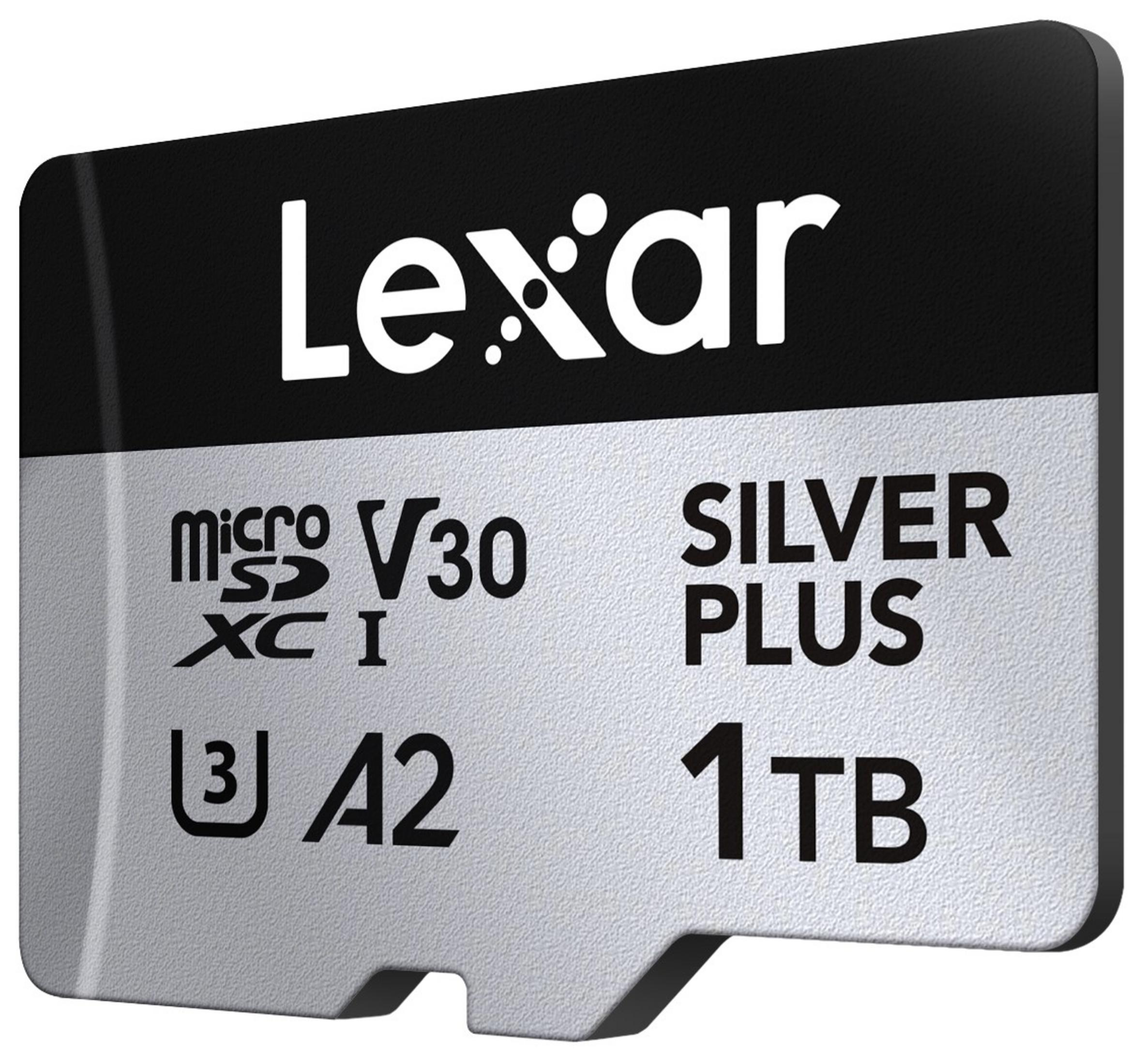 Carte mémoire Lexar Micro SDXC I V30 A2 Silver Plus 1TB.