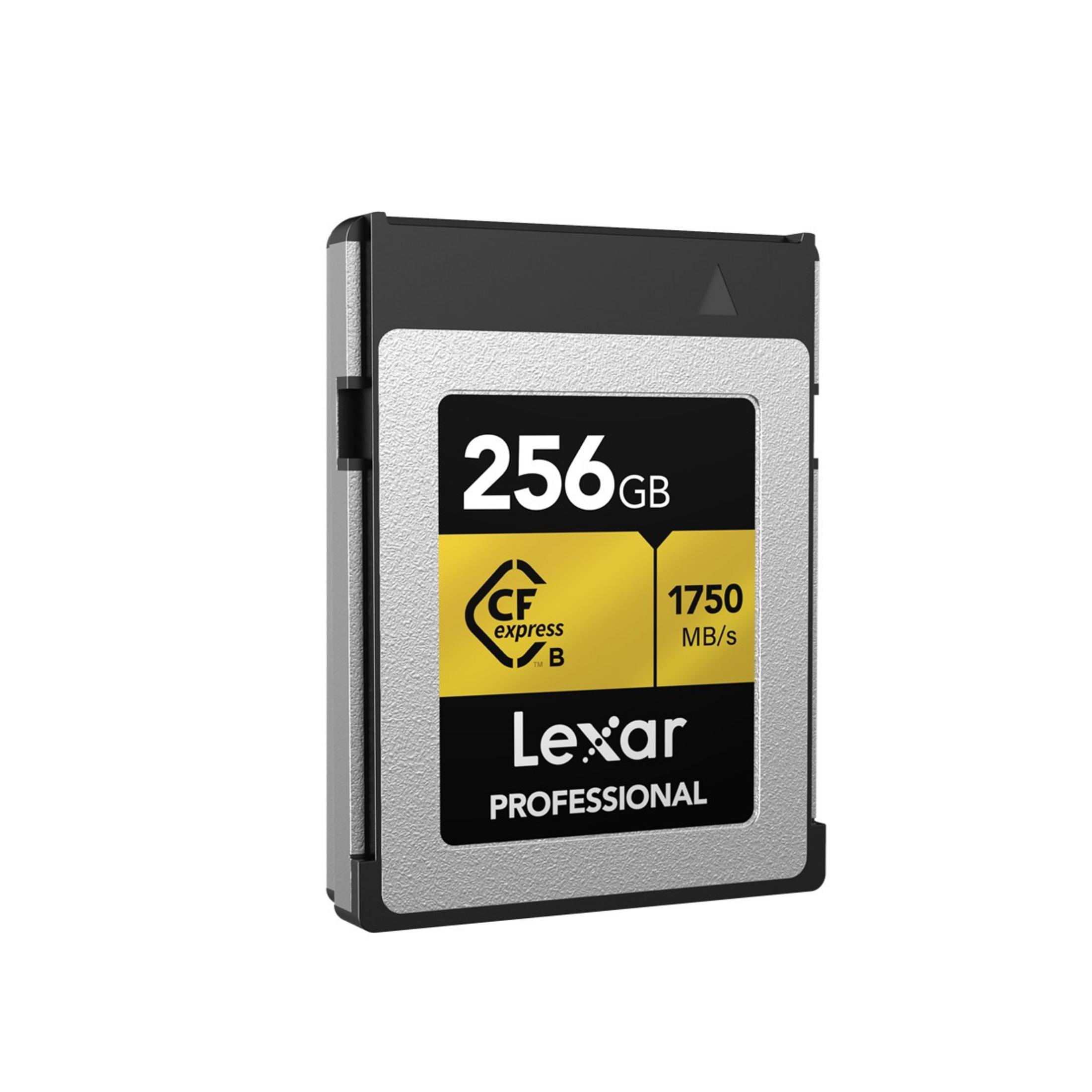 Lexar 256GB CFexpress Typ B Speicherkartenleser mit 1750 MB/s Geschwindigkeit.