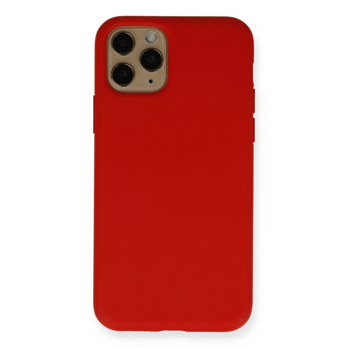 NEWFACE iPhone 11 Pro Uyumlu Nano İçi Kadife Silikon Telefon Kılıfı Kırmızı