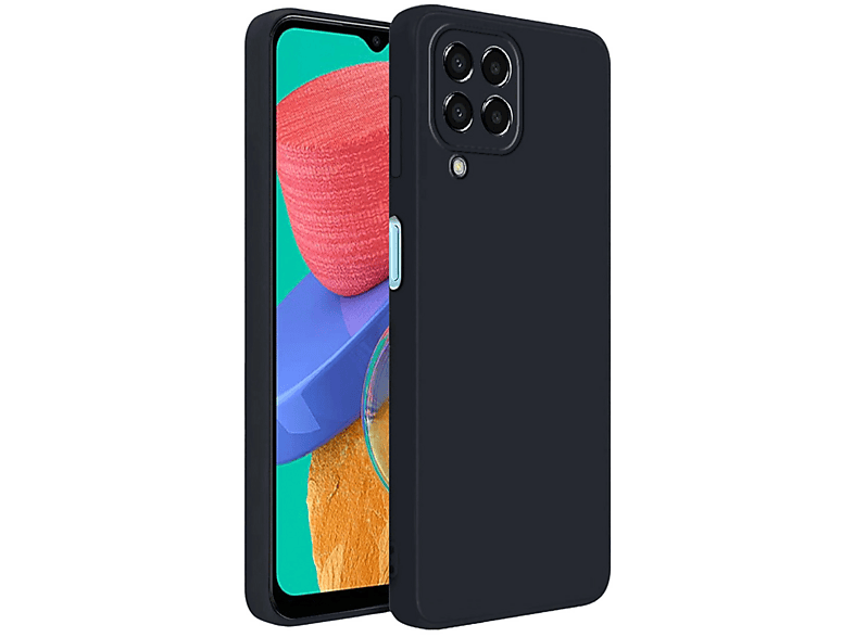 NEWFACE Samsung Galaxy M33 Uyumlu First Silikon Telefon Kılıfı Siyah