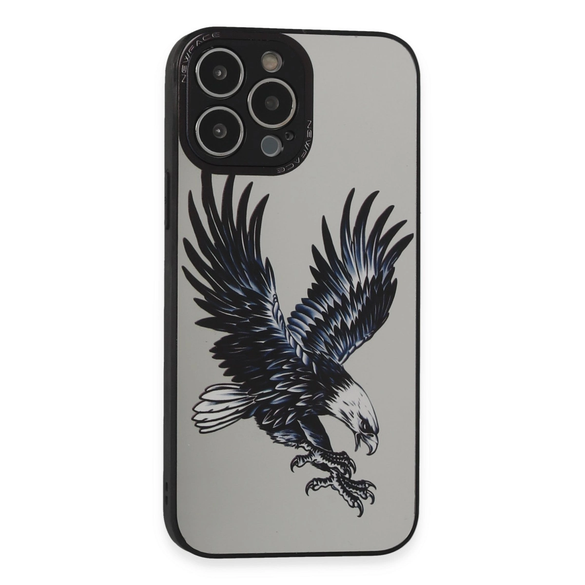 Uçan kartal tasarımlı gri telefon kılıfı.