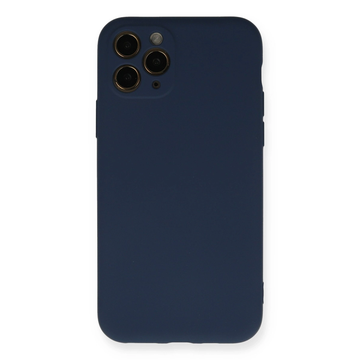 NEWFACE iPhone 11 Pro Uyumlu Nano İçi Kadife Silikon Telefon Kılıfı Lacivert