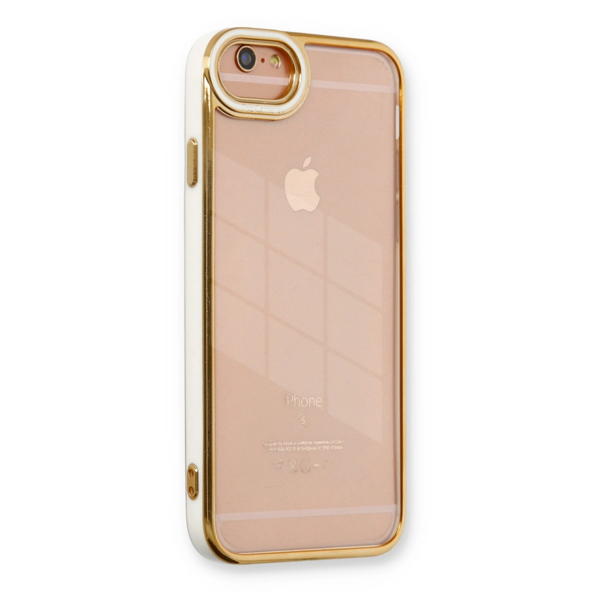 NEWFACE iPhone 6 Uyumlu Liva Lens Silikon Telefon Kılıfı Beyaz