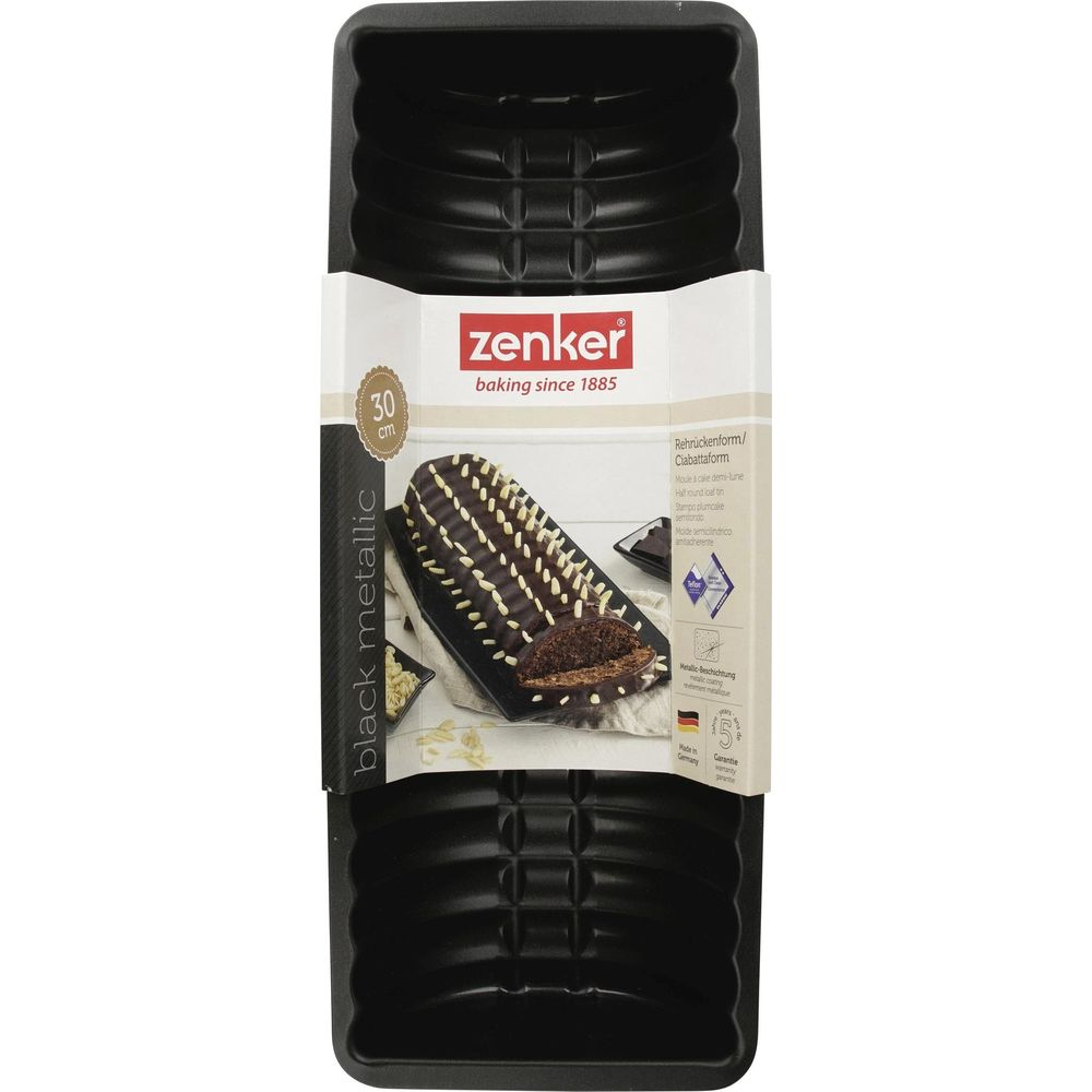Moule à cake noir Zenker pour pain ou ciabatta, 30 cm.