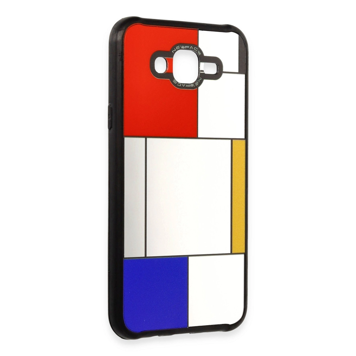 NEWFACE Samsung Galaxy J7 Uyumlu Mirror Desenli Kapak Telefon Kılıfı Çok Renkli