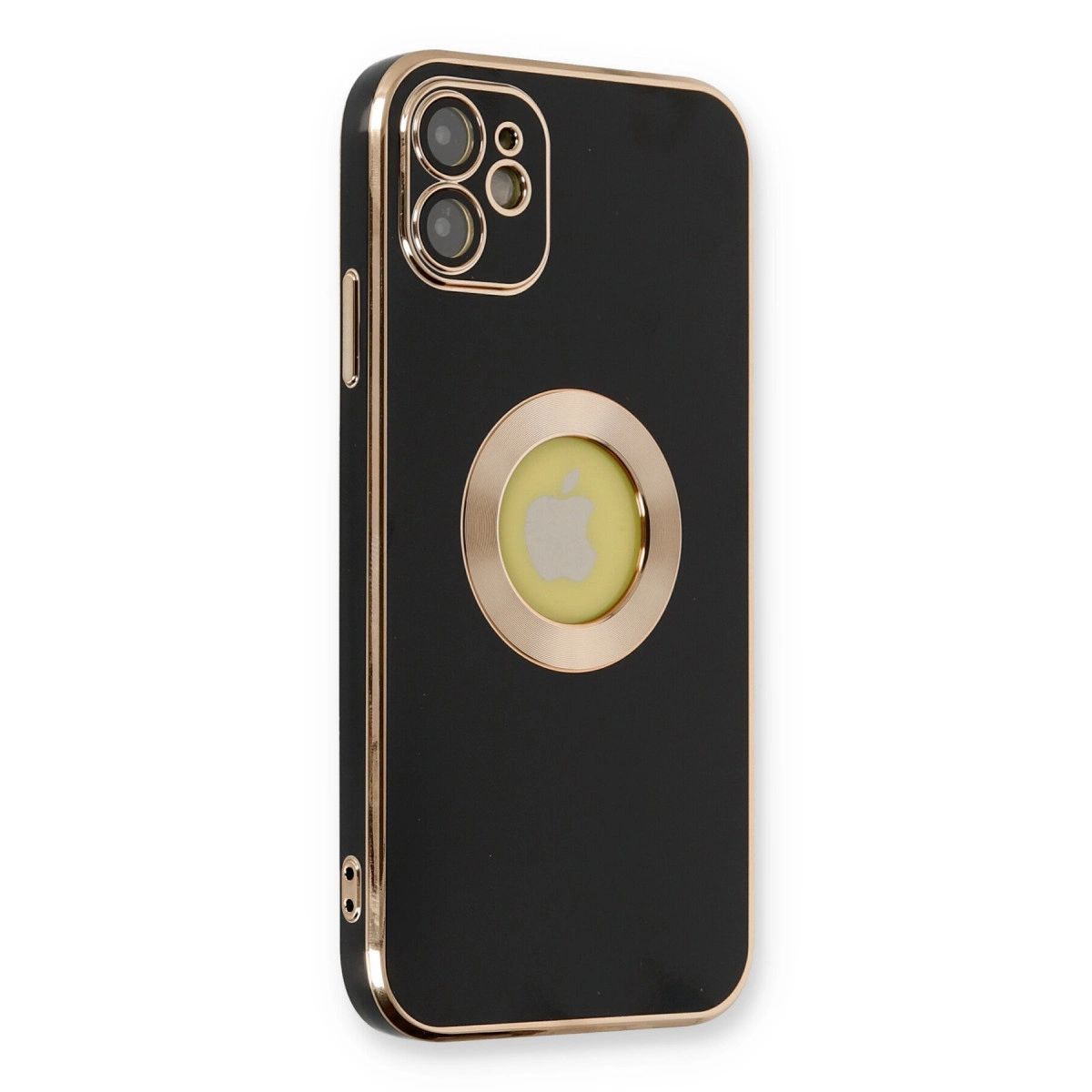 NEWFACE iPhone 12 Uyumlu Store Silikon Telefon Kılıfı Siyah