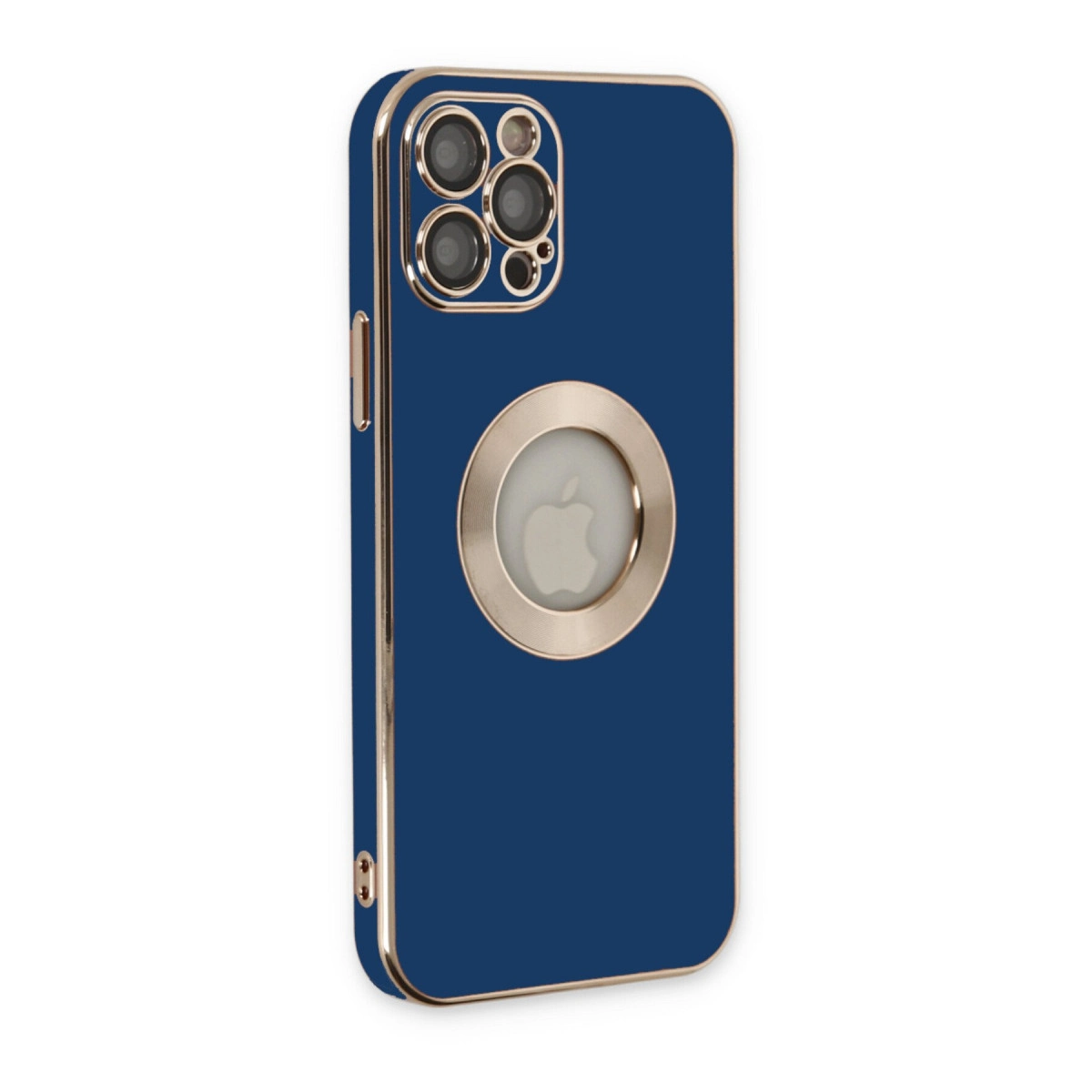 NEWFACE iPhone 12 Pro Max Uyumlu Store Silikon Telefon Kılıfı Mavi
