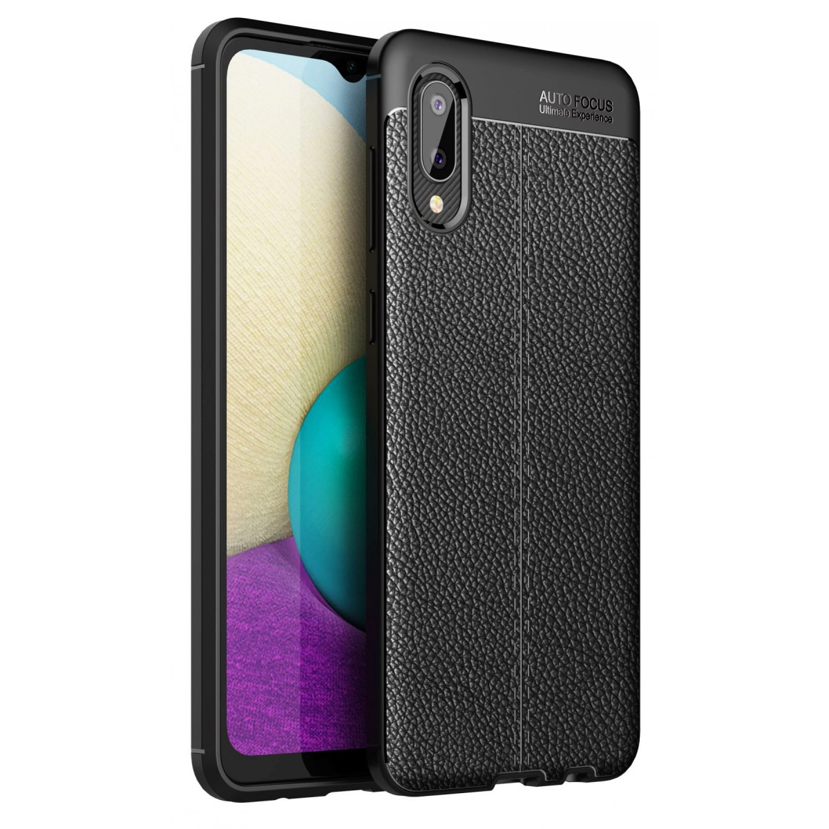 NEWFACE Samsung Galaxy A02 Uyumlu Auto Focus Kapak Telefon Kılıfı Siyah