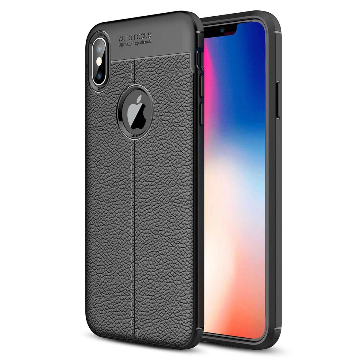 NEWFACE iPhone Xs Max Uyumlu Auto Focus Kapak Telefon Kılıfı Siyah