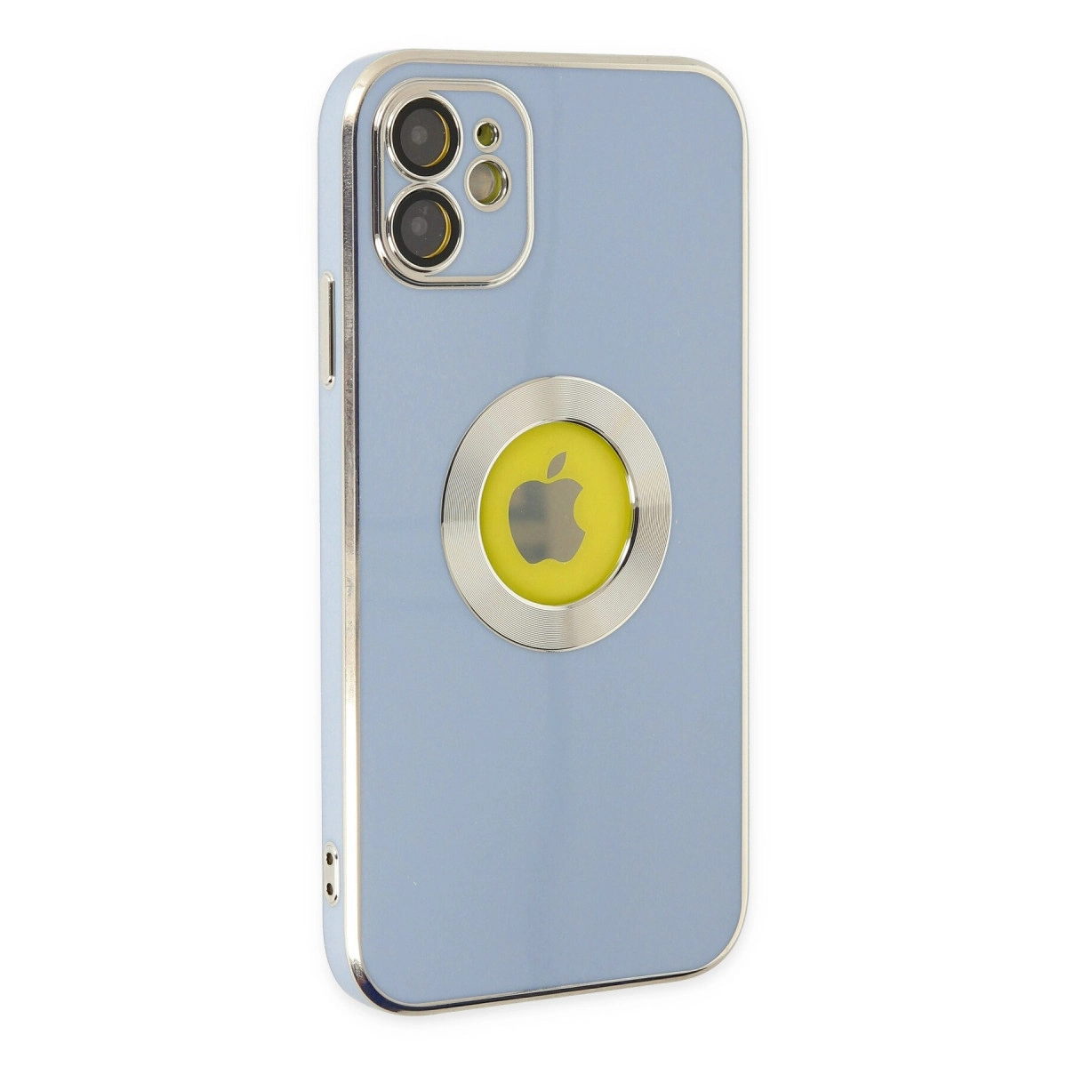 NEWFACE iPhone 12 Uyumlu Store Silikon Telefon Kılıfı Sierra Blue