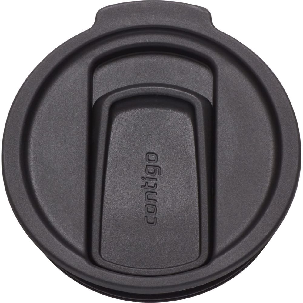 Schwarzer Deckel mit „contigo“-Logo in der Mitte.