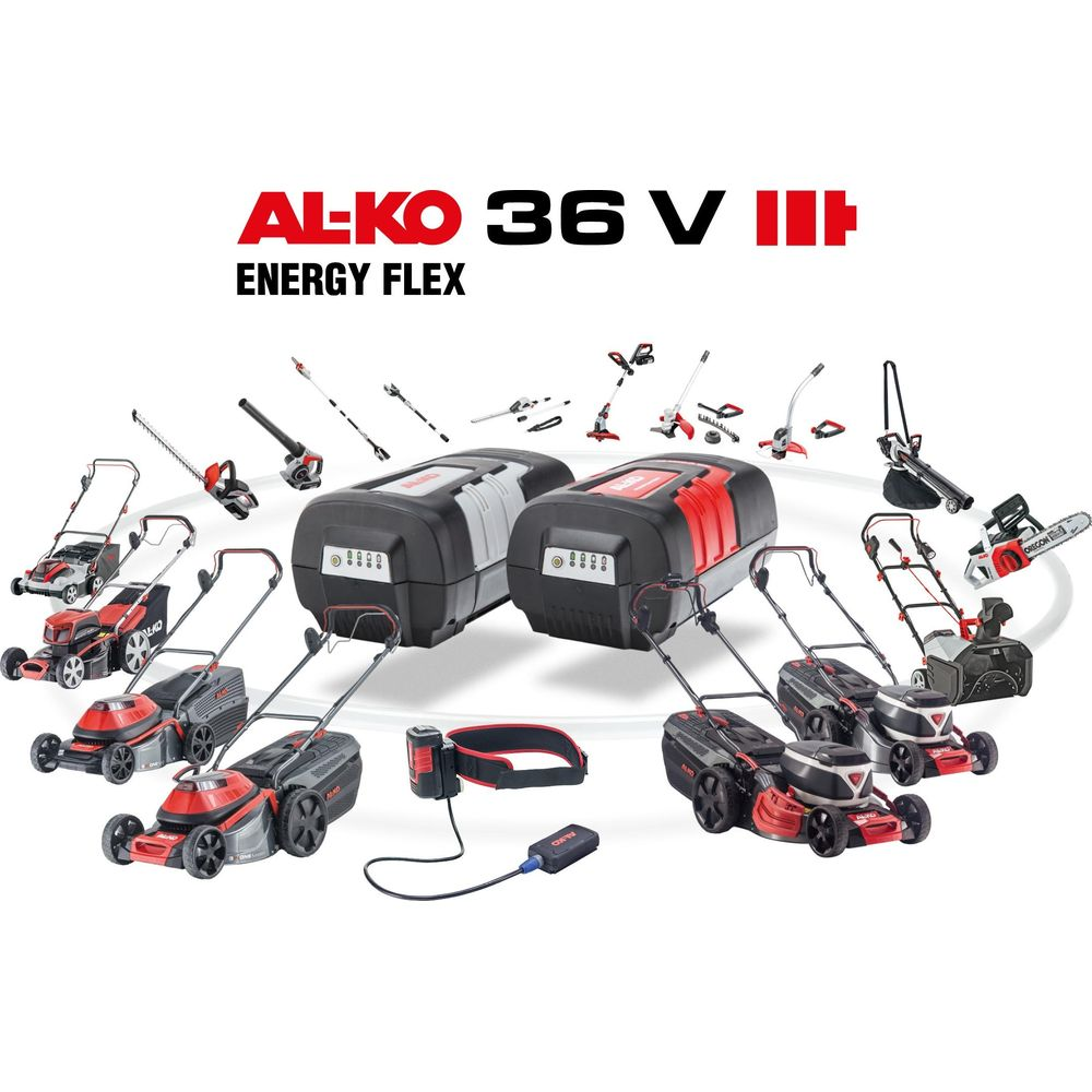 Attrezzi da giardino AL-KO 36V Energy Flex: tosaerba, motosega, decespugliatori.
