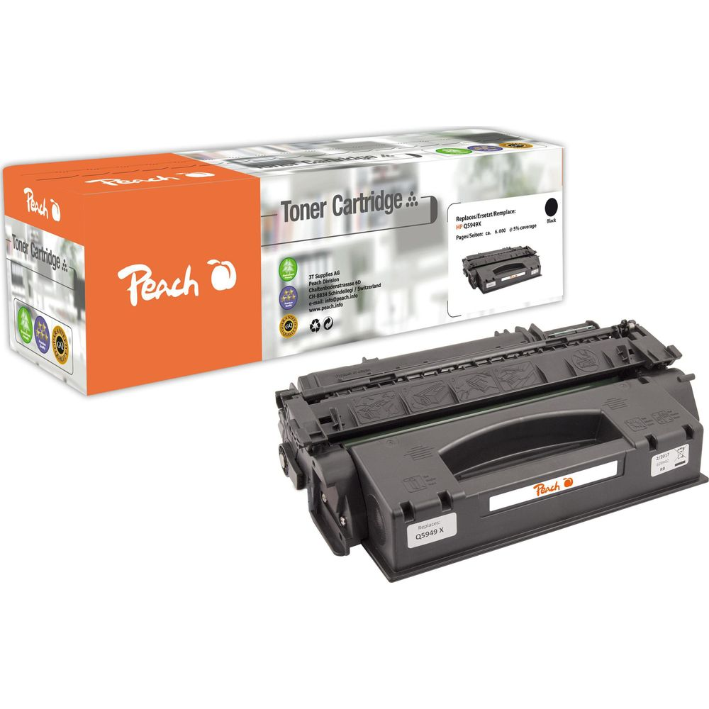 Toner Peach Q5949X do drukarek HP, czarny, z opakowaniem.