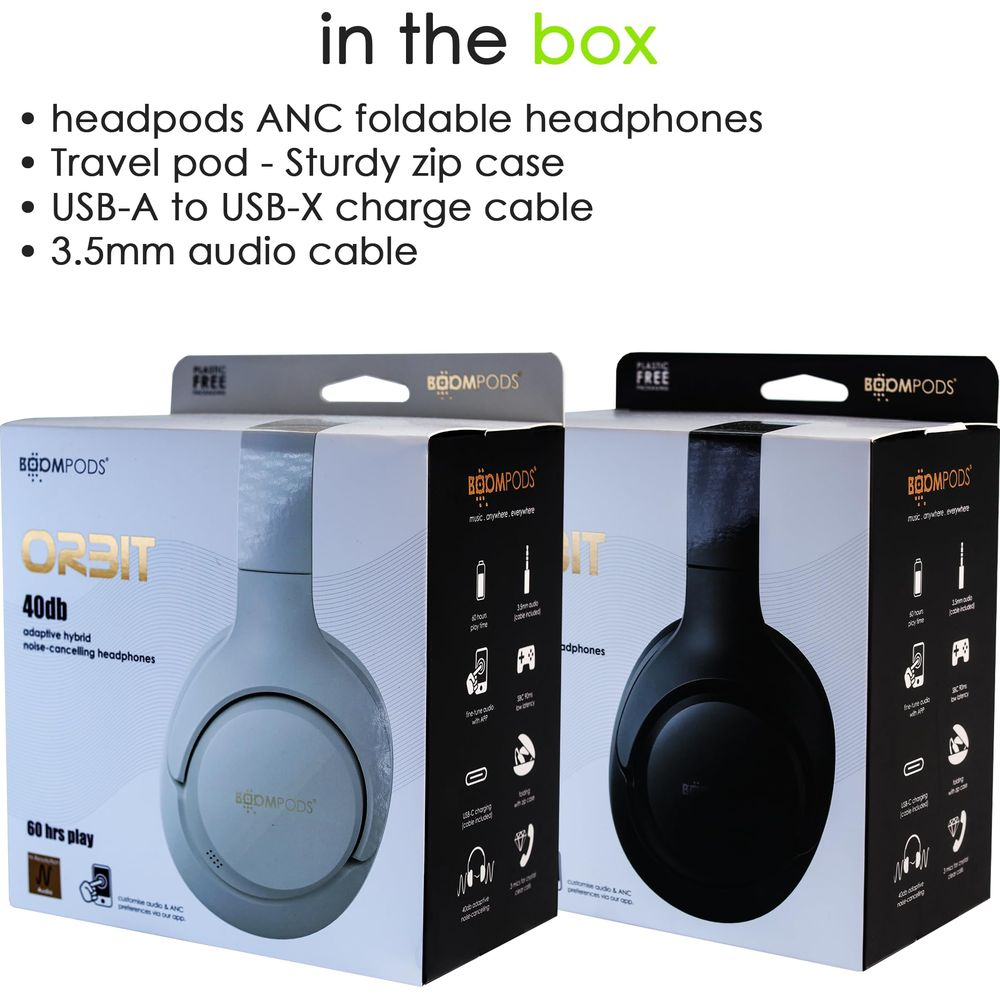 Deux boîtes de casque, une blanche avec un casque argenté, une noire avec un casque noir.