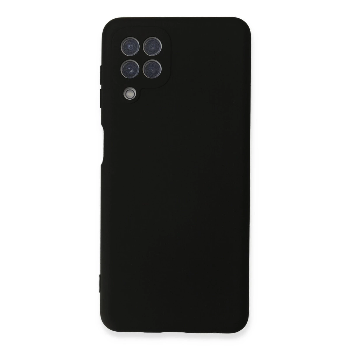 NEWFACE Samsung Galaxy A22 Uyumlu Nano İçi Kadife Silikon Telefon Kılıfı Siyah