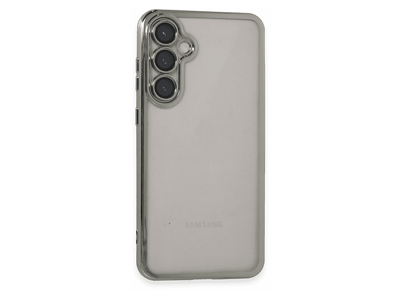 NEWFACE Samsung Galaxy S23 FE Uyumlu Kamera Korumalı Lensli Silikon Telefon Kılıfı Gümüş