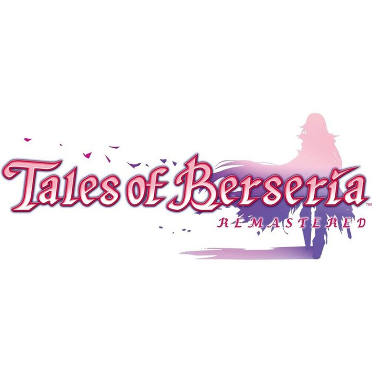 Logo Tales of Berseria Remastered z kobiecą sylwetką.
