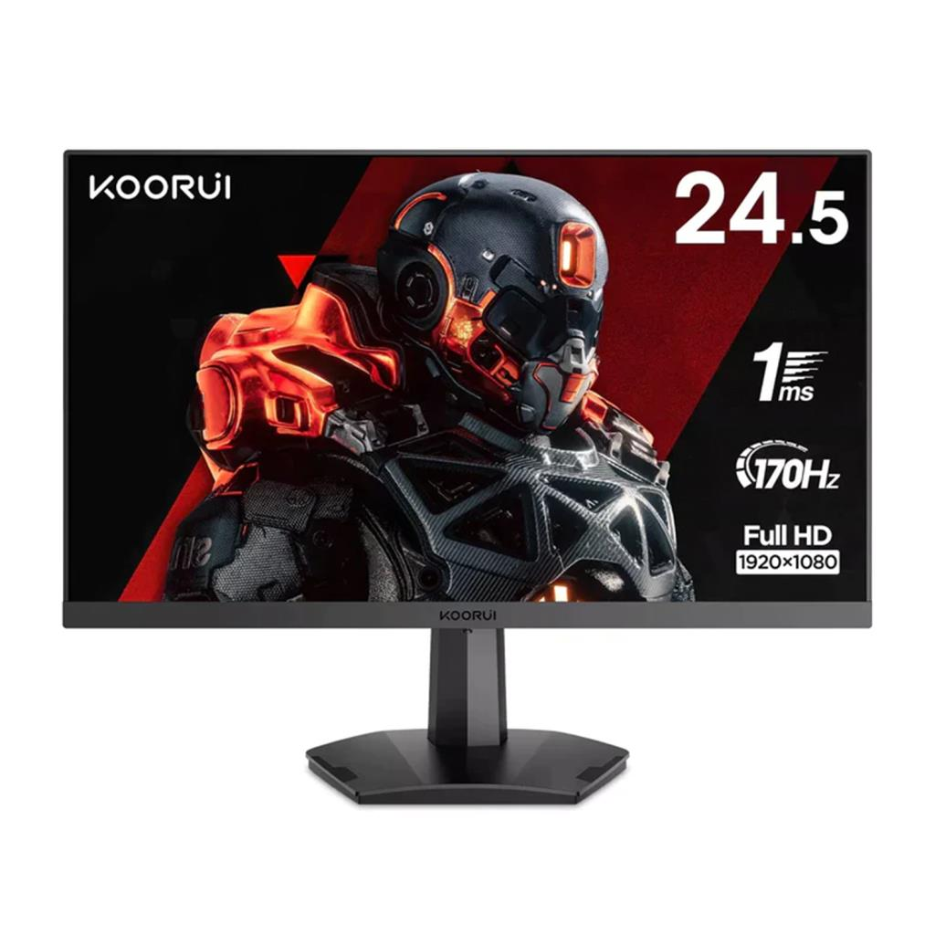 KOORUI 25E3A VA 24,5 inç Full-HD 1 ms 170 Hz Gaming Monitör Siyah