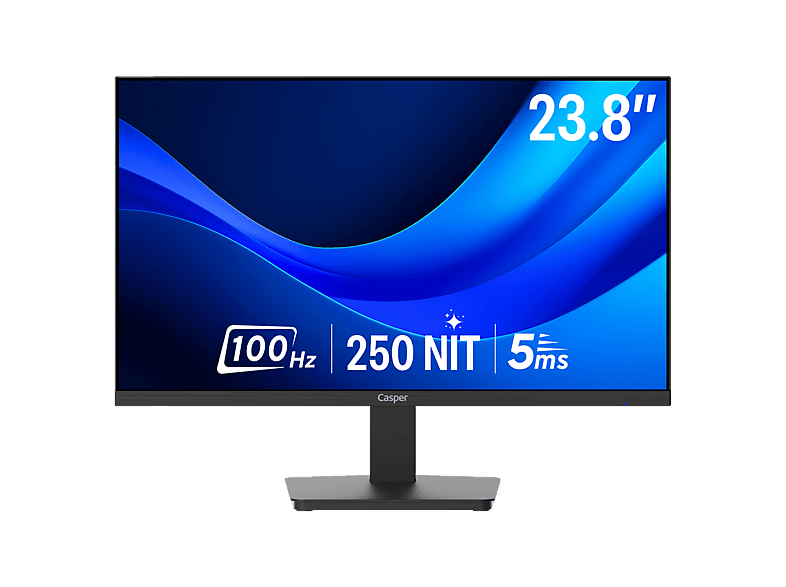 CASPER Nirvana M.C238FVE 100Hz HDMI VGA DP FreeSync+G-Sync Çerçevesiz 23,8 inç Full-HD 5 ms Monitör Siyah