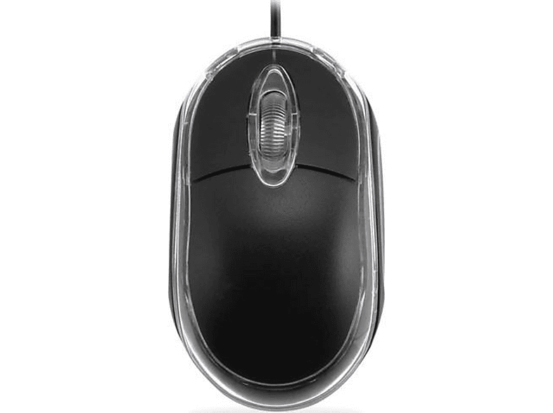 EVEREST KM 6809 USB Mavi Işıklı Kablolu Mouse Siyah