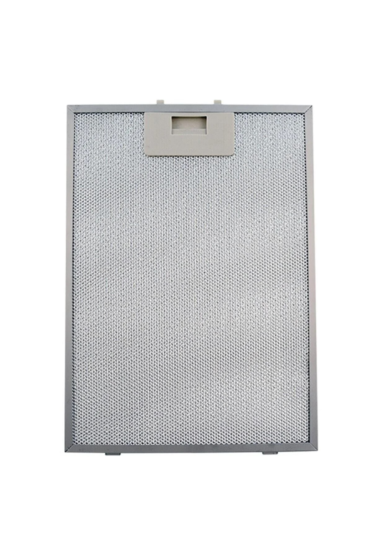 Üst ortada kulplu gümüş metal filtre.